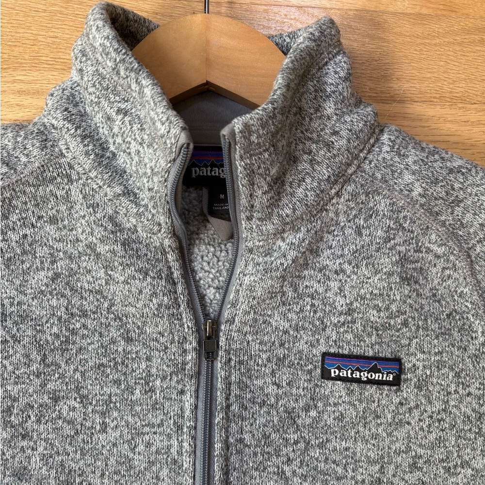 Patagonia Gray Better Sweater 1/4-Zip Fleece Size Medium in Excellent Condition - Picture 6 of 15